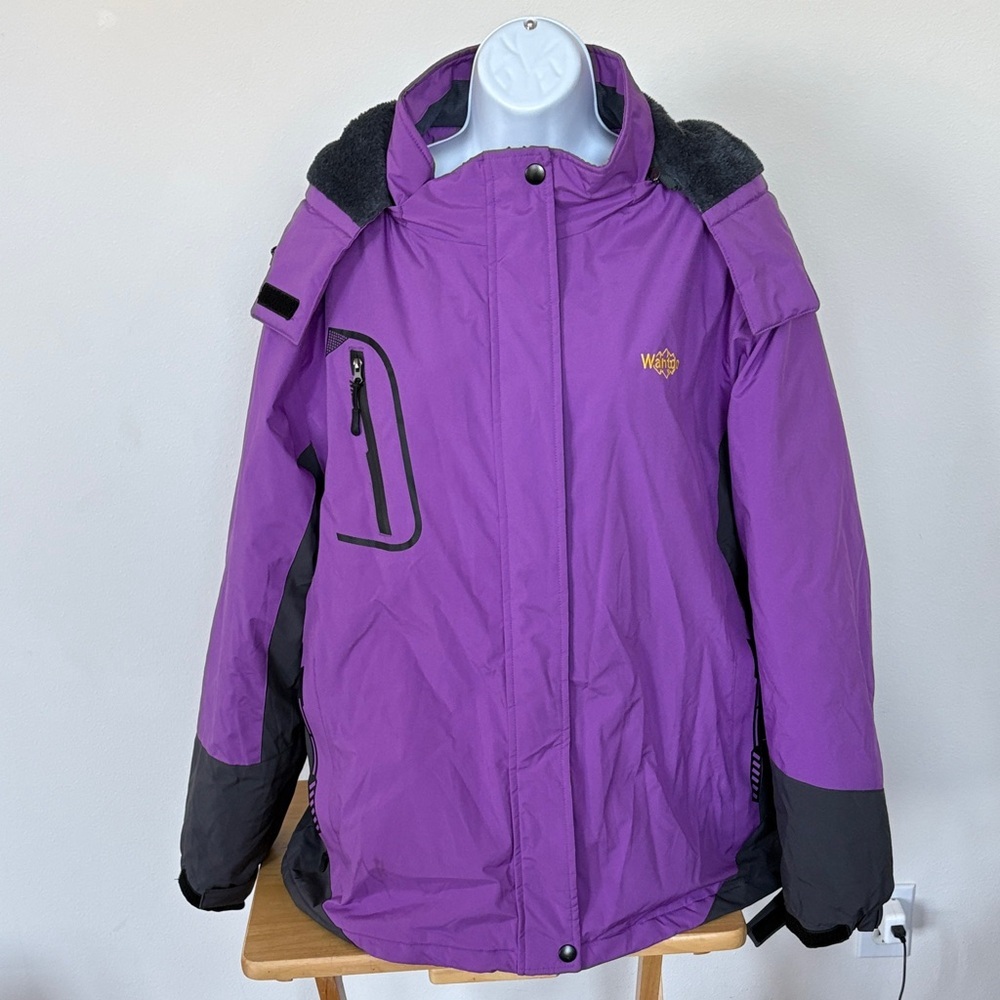 Wantdo Purple Ski Snowboarding Winter Jacket Size 2XL